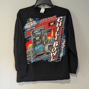 Lucas Chili Bowl Racing T-shirt. Youth Large black long sleeve tshirt.